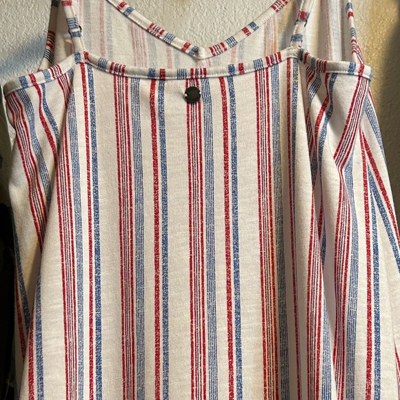 Roxy beach stripe midi dress 4th of July!! - Picture 10 of 13